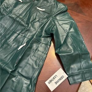 Jessica London Green Leather Jacket